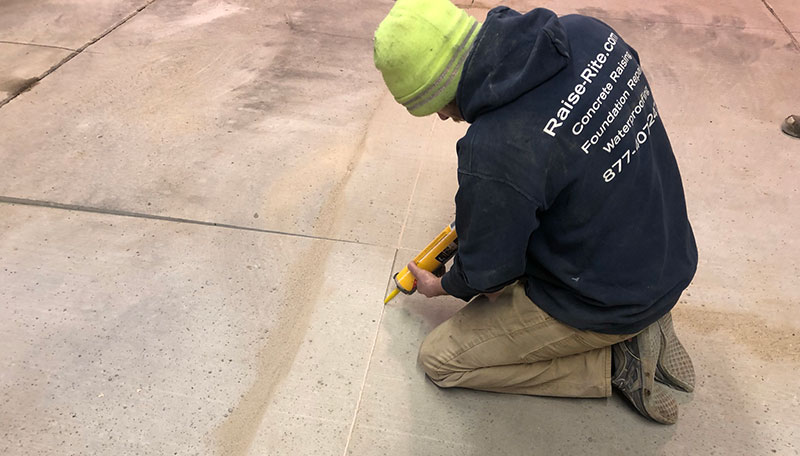 Concrete seam caulking Wisconsin