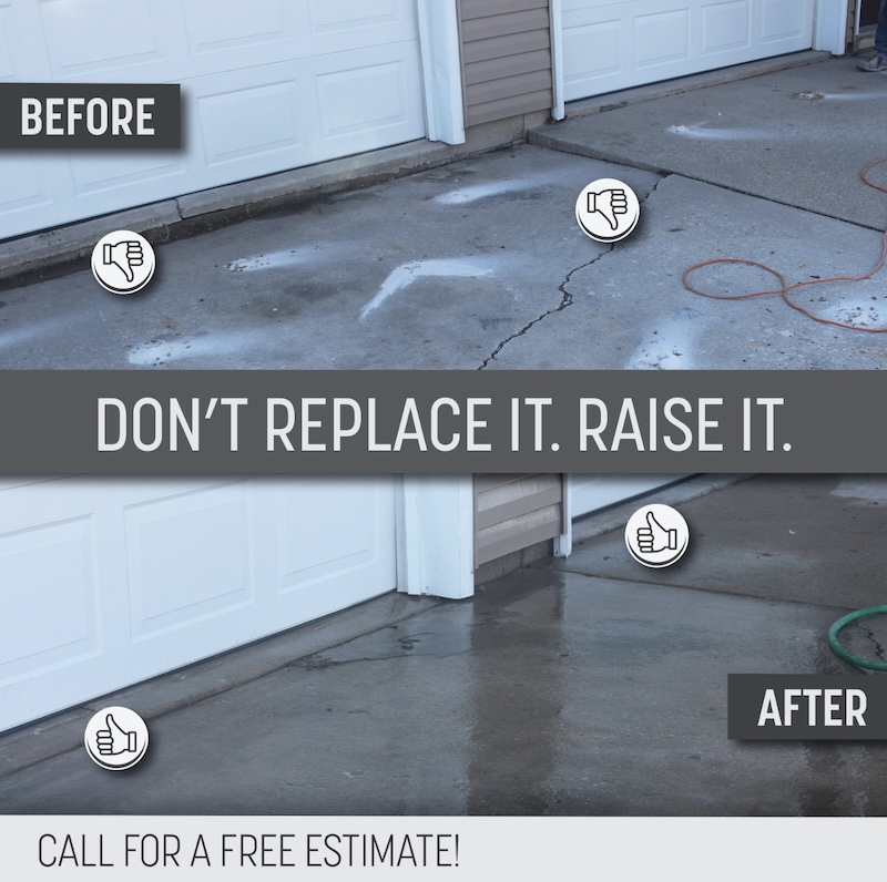 Concrete Driveway Lifting & Leveling Company Near Me. How to fix a sinking concrete driveway?