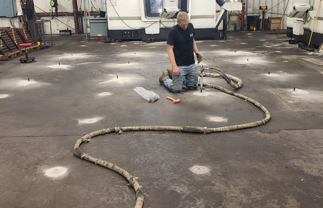 Commercial Machine Shop Floor Leveling & Repair Wisconsin