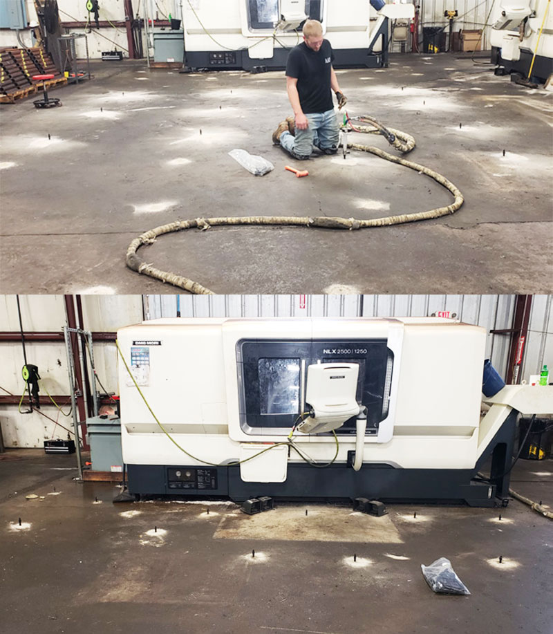 Factory Floor Concrete Leveling Wisconsin