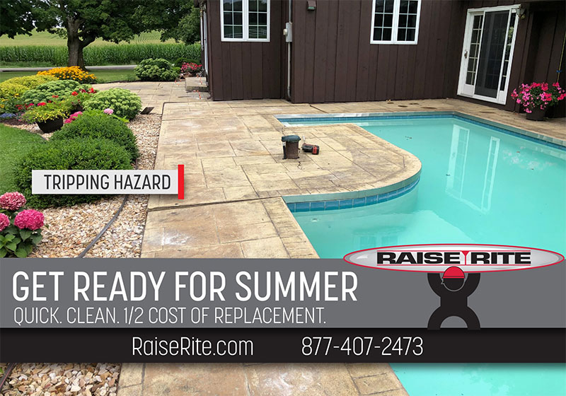 Pool Deck Concrete Lifting Wisconsin