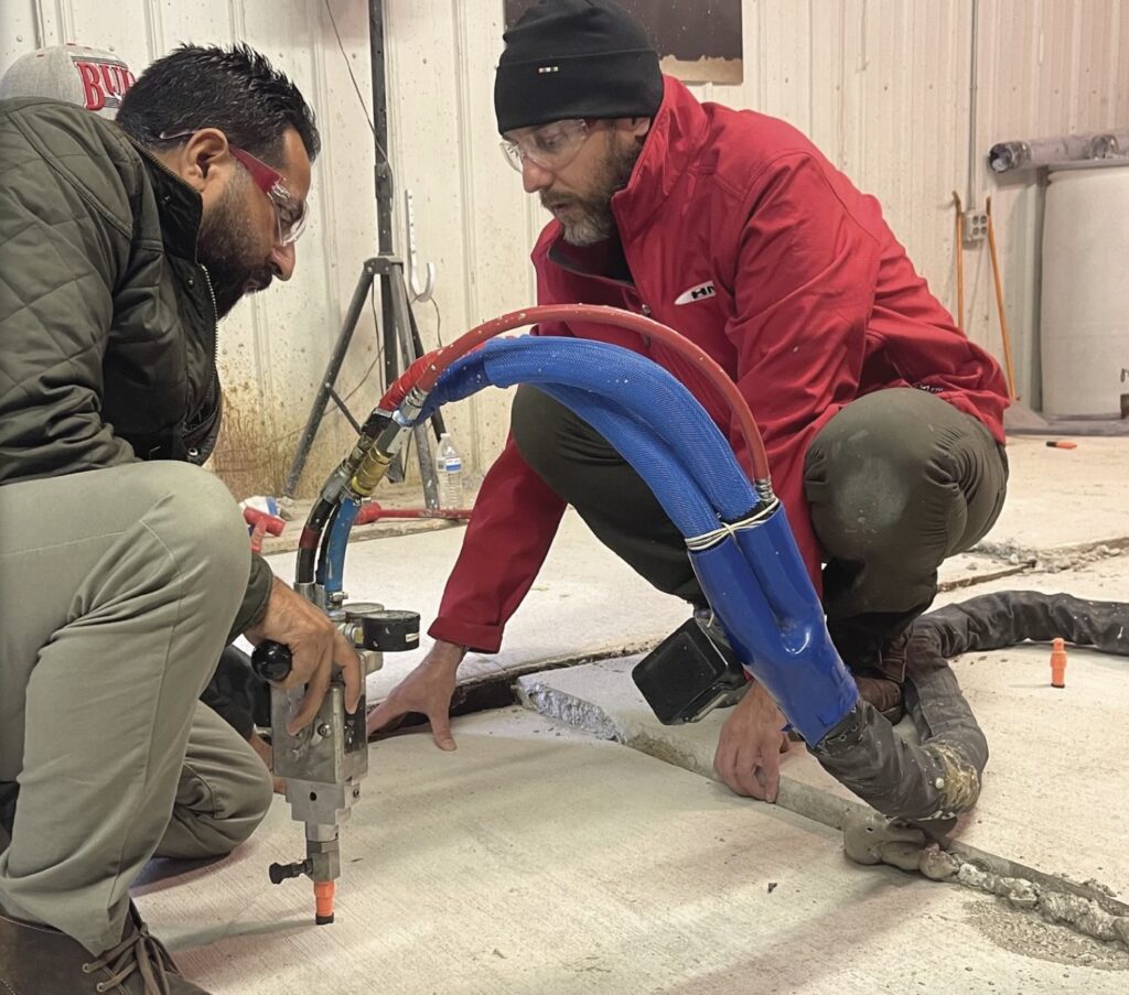 Warehouse floor repair & stabilization | Concrete Lifting & Leveling | Wisconsin