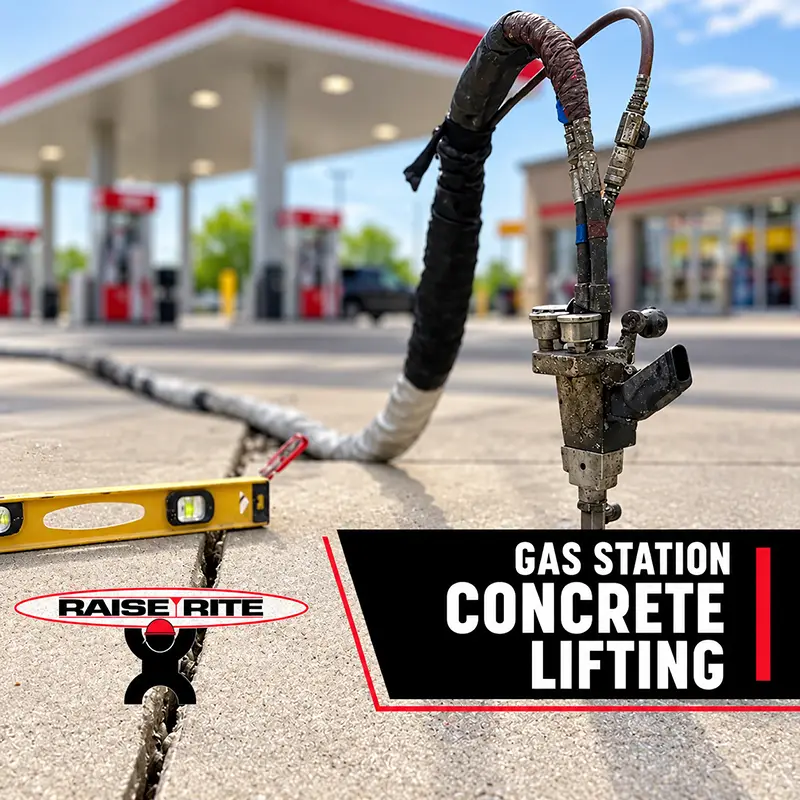 Gas Station Concrete Lifting Advertisement